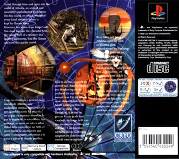 Atlantis - The Lost Tales (EU) box cover back